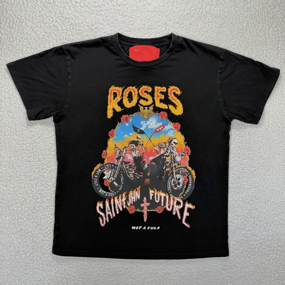Saint‎ JHN X Future Not A Cult Roses T Shirt Small Freebandz Streetwear Rap Moto
